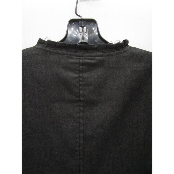 Attyre Jacket Medium Button Up Blazer Ruffled Career Preppy V-Neck - Picture 7 of 9